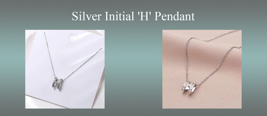 Elevate Your Look with the Silver Initial 'H' Pendant
