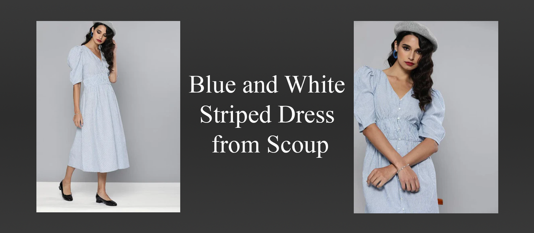 The Blue and White Striped Dress from Scoup: A Perfect Blend of Comfort and Style