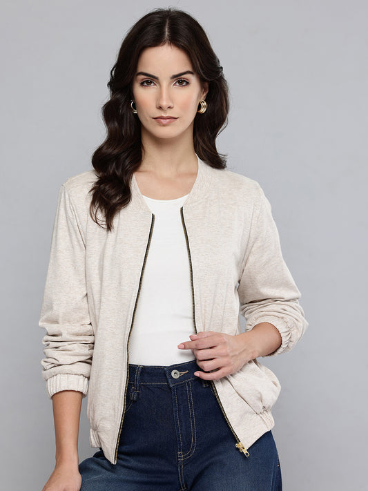 Cotton Lurex Jersey Jacket