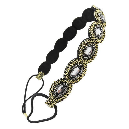 Scoup Black and Gold Colored Beaded Necklace