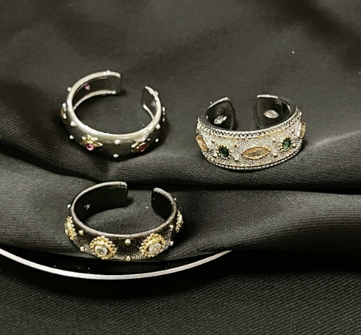 Scoup Vintage-Style Adjustable Rings Set