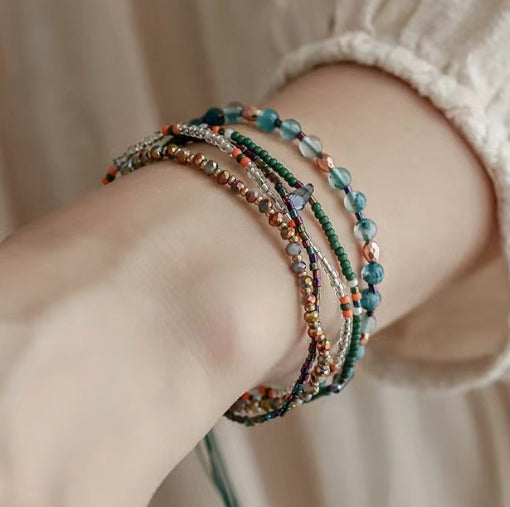 Scoup Multicolor Beaded Wrap Bracelet