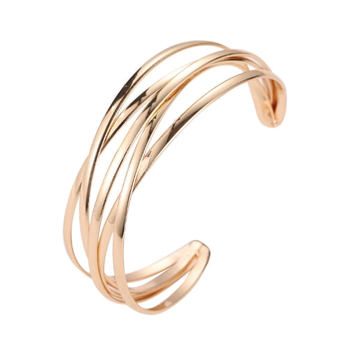 Scoup Multi-Band Gold-Tone Cuff Bracelet