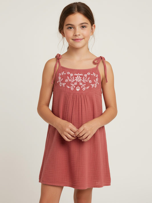 Embroidered Strappy Top