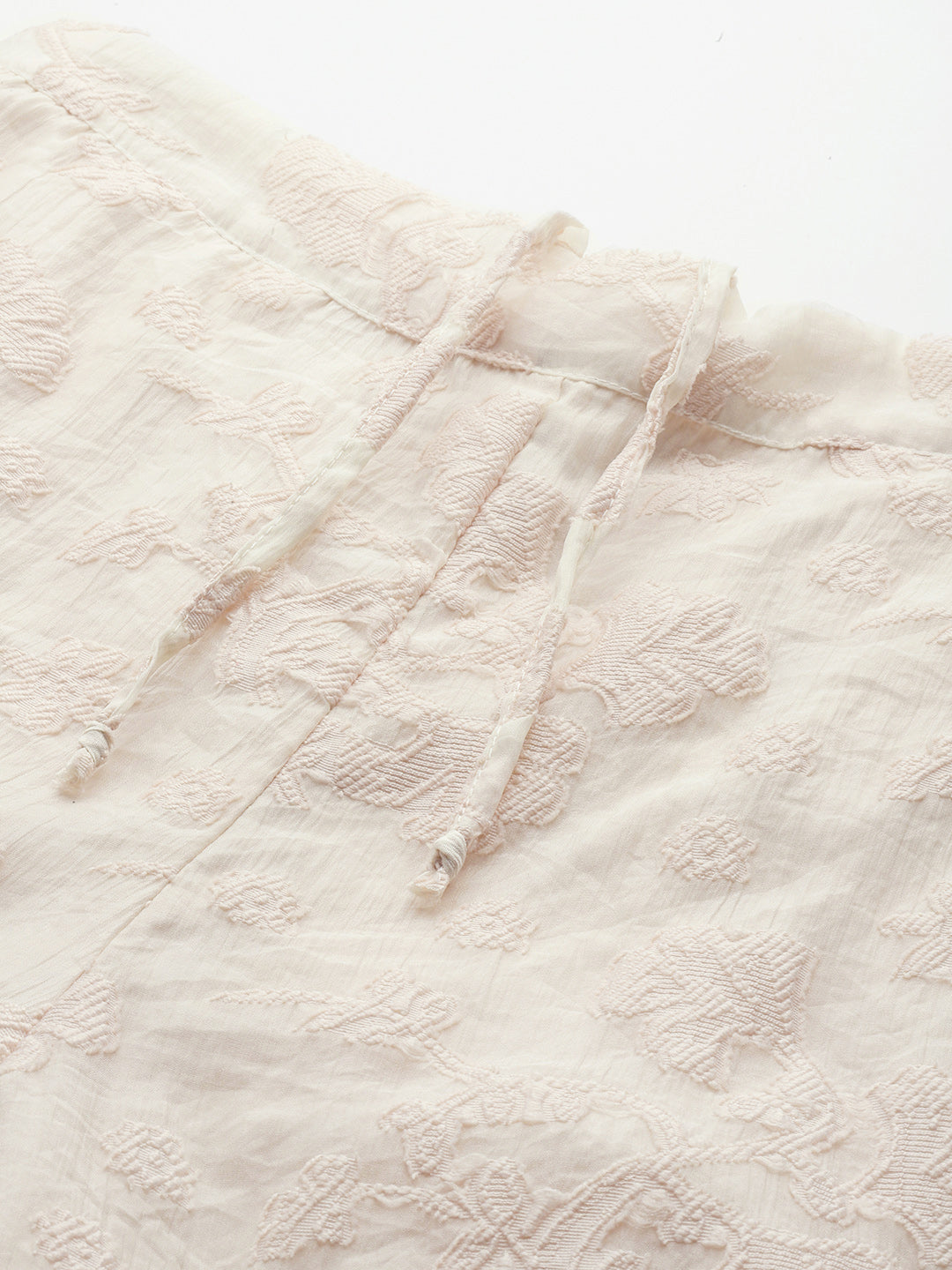 Cream Jacquard Cord Set