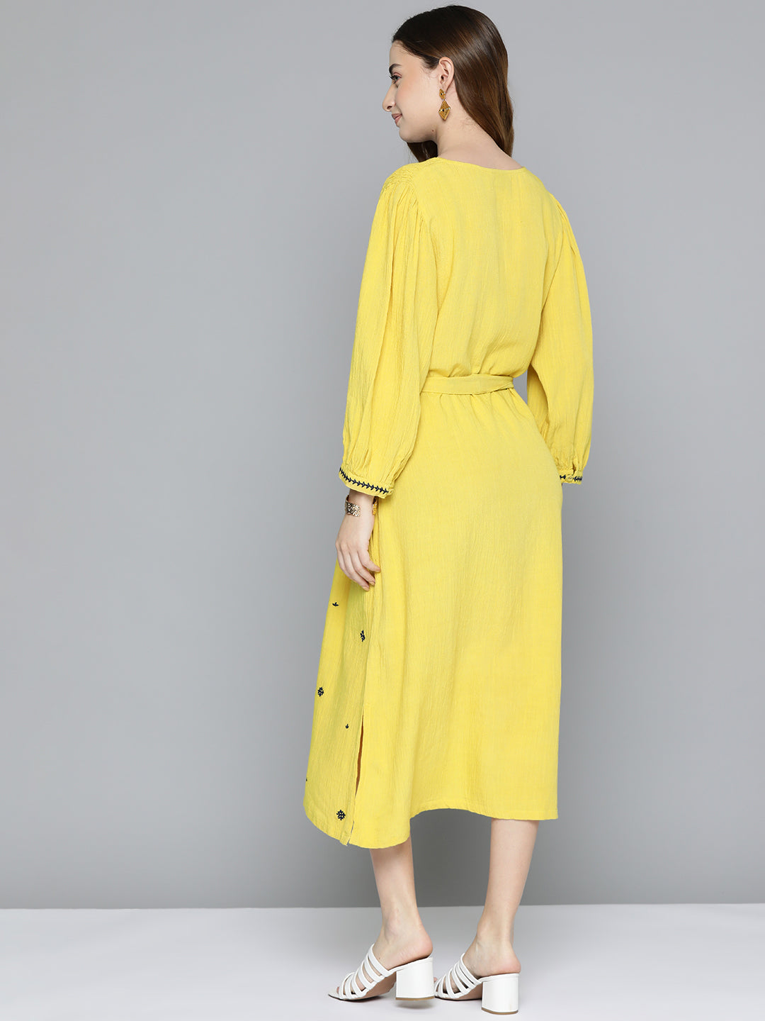 mustard yellow dress