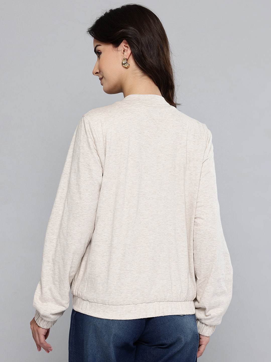 Cotton Lurex Jersey Jacket