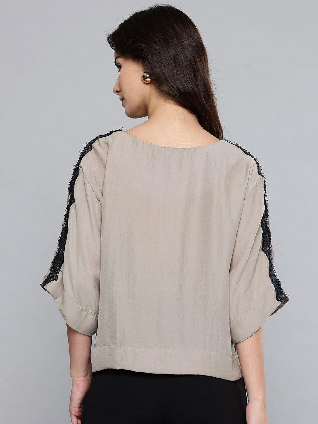 Satin Lace Top