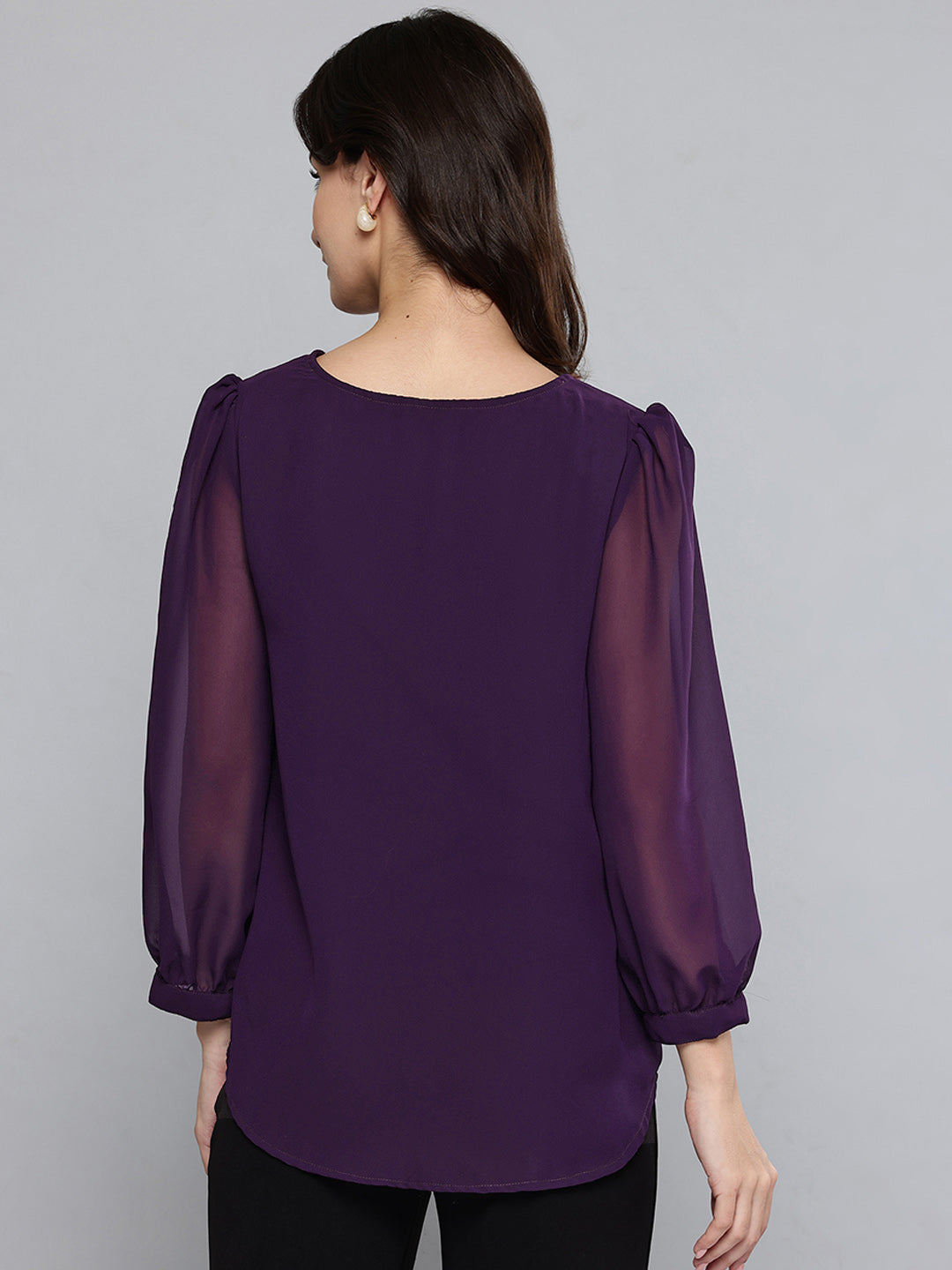 Embellished Purple Top
