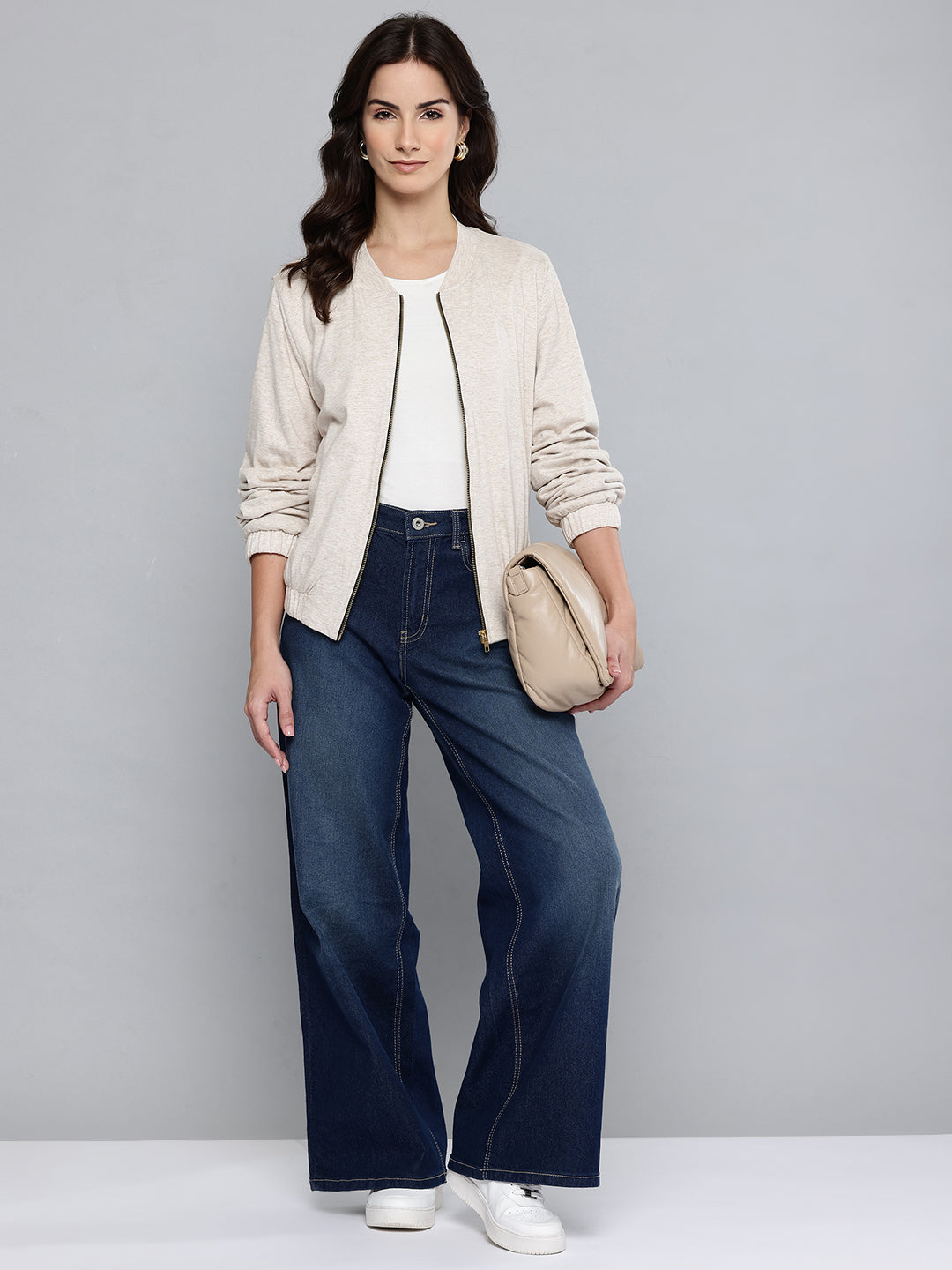 Cotton Lurex Jersey Jacket
