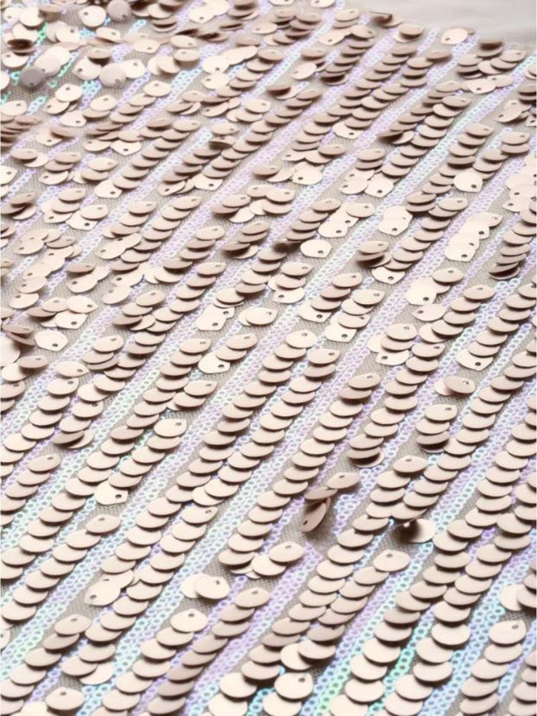 scoup Beige allover Sequin Dress