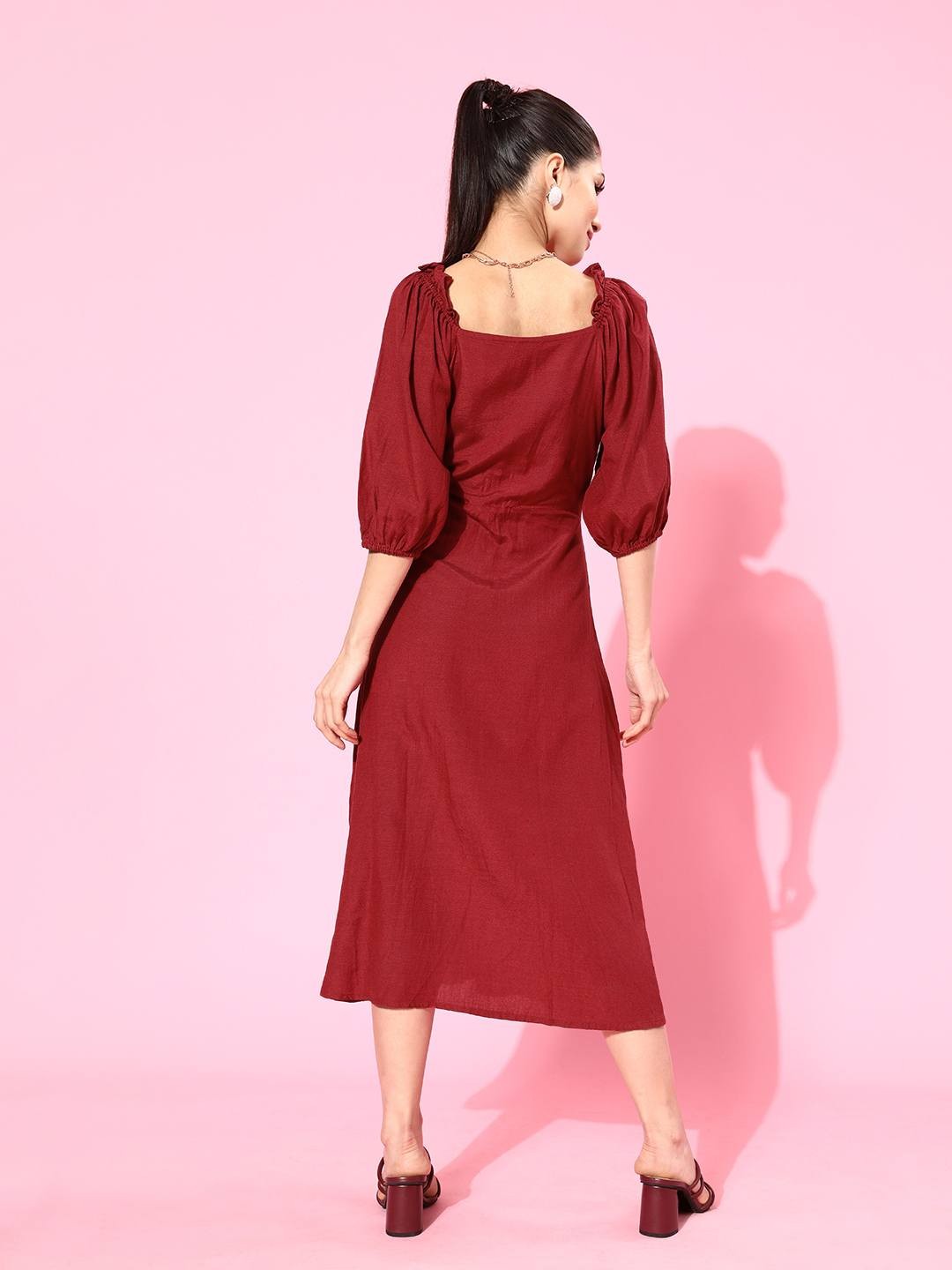 Scoup Sweet Heart Waist Fitted dress