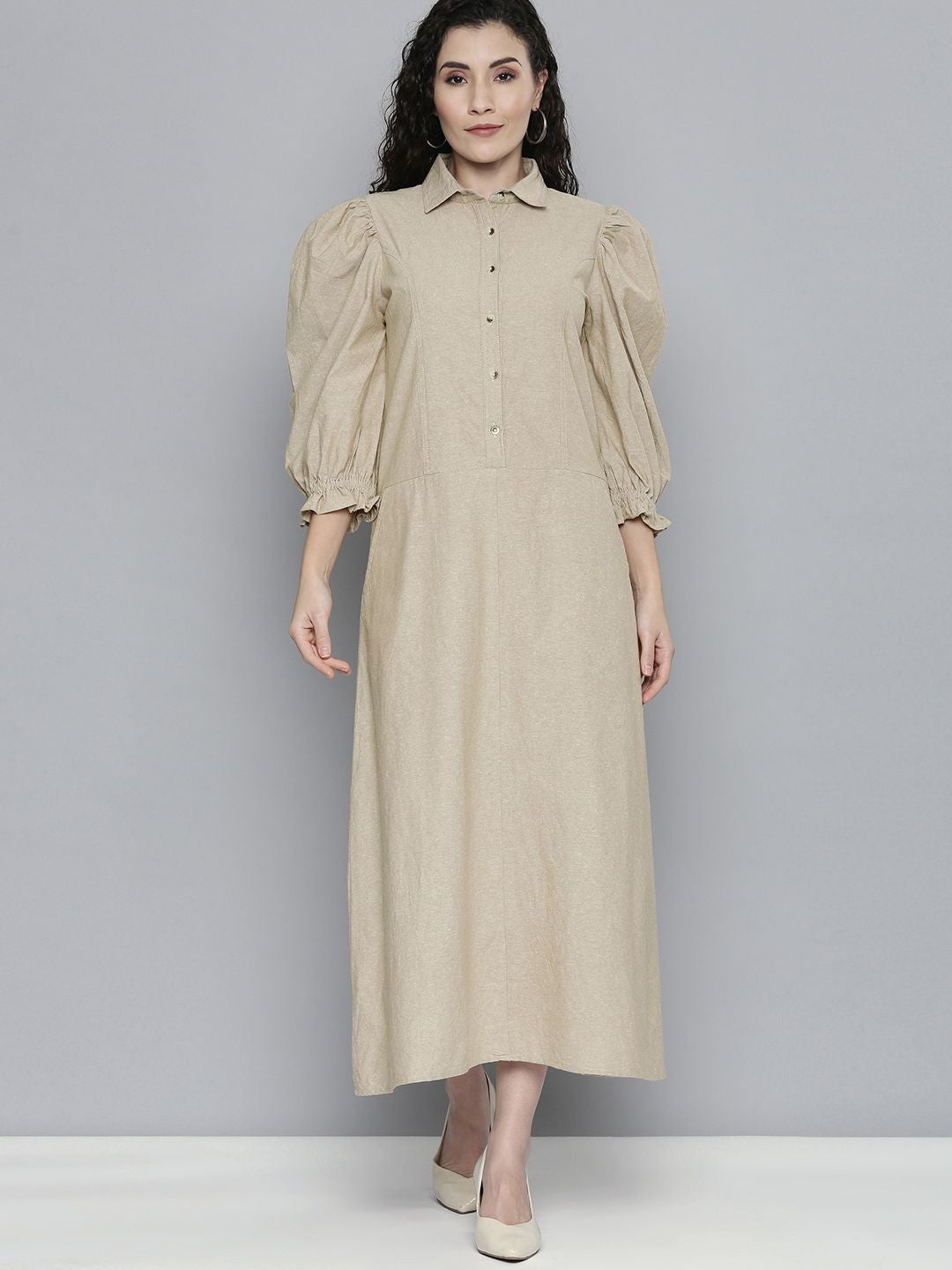 Cotton Chambray Dress