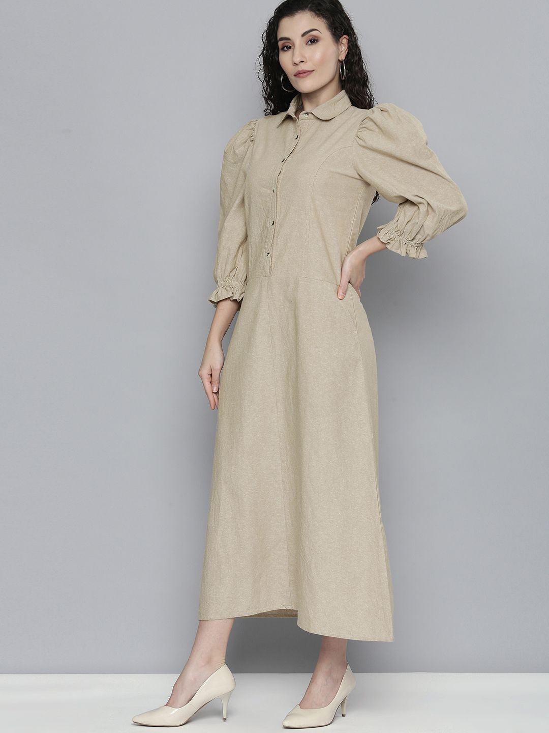 Cotton Chambray Dress