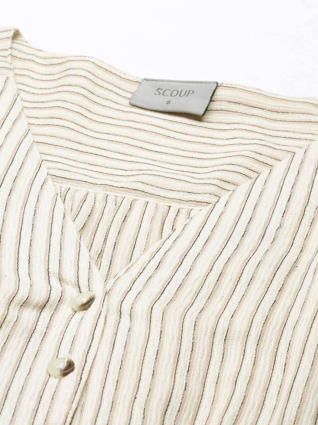Stripe Dobby Cotton Dress