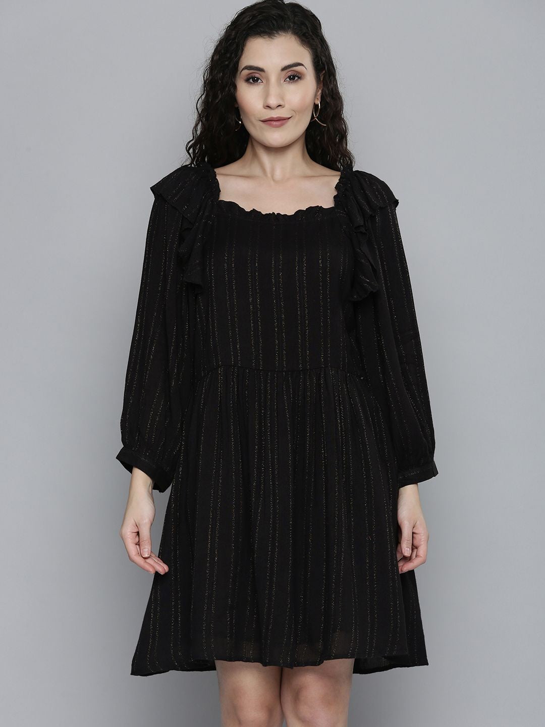 Scoup Textured Dobby Dress
