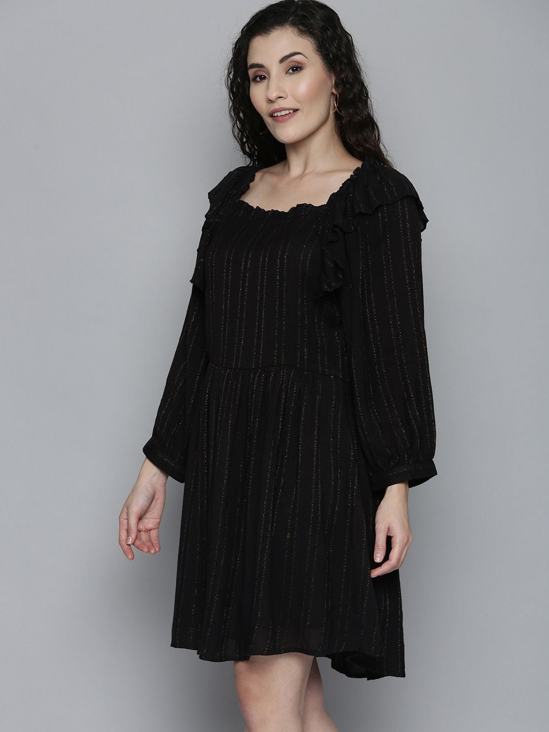 Scoup Textured Dobby Dress