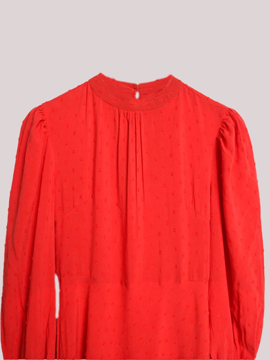 Red Dobby Maxi Dress
