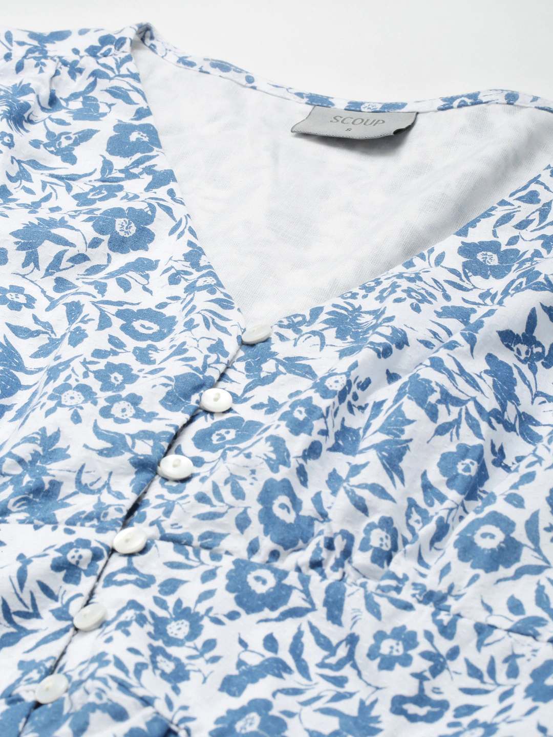 Floral Printed V-Neck Dress