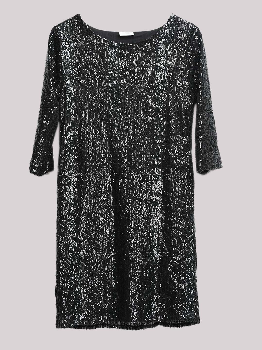 Scoup Short Sequined Black Dress