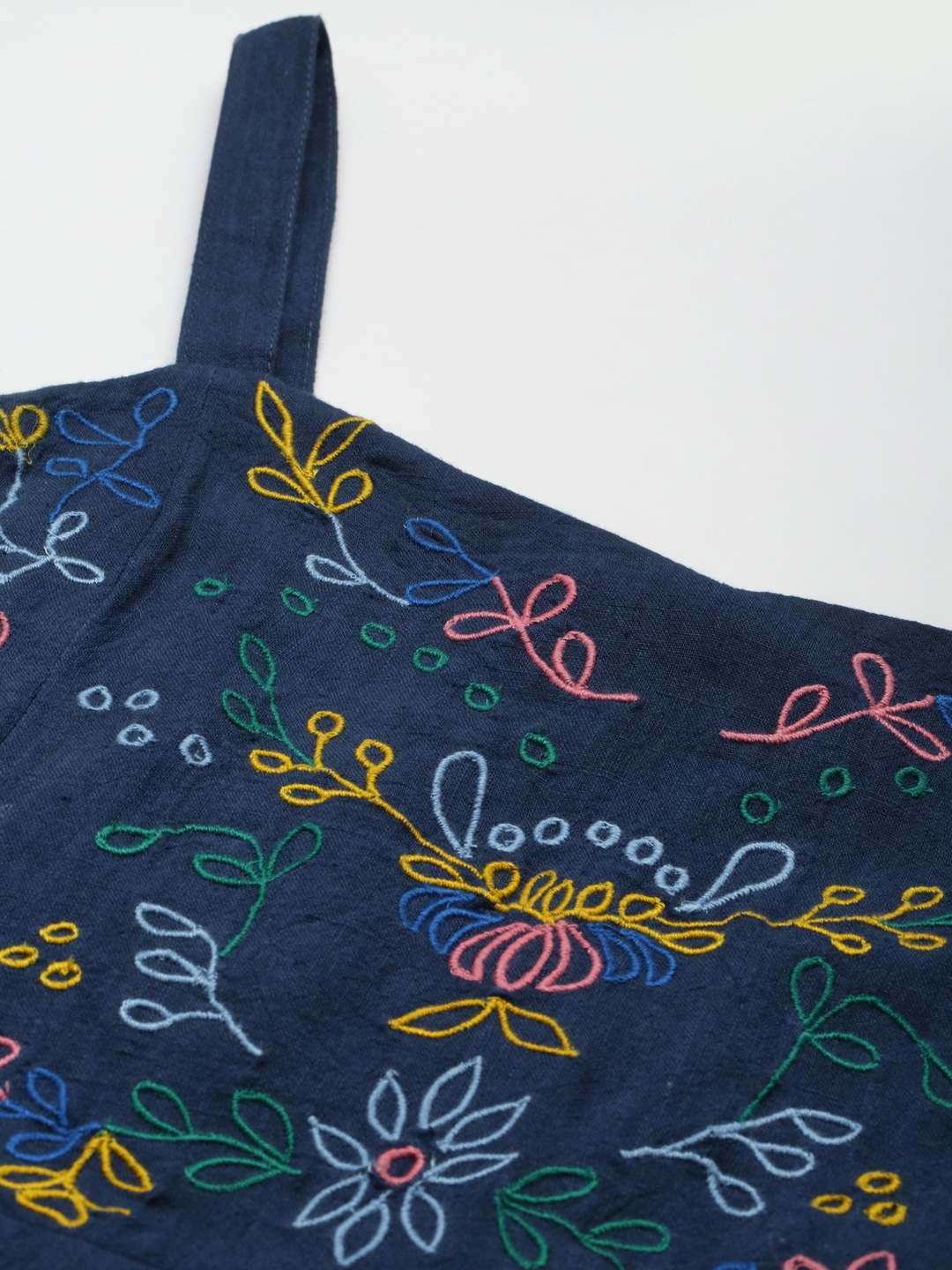 Scoup Strappy Embroidered Dress