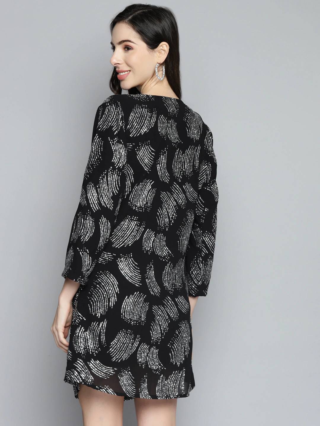 Scoup Black Crossover Dress