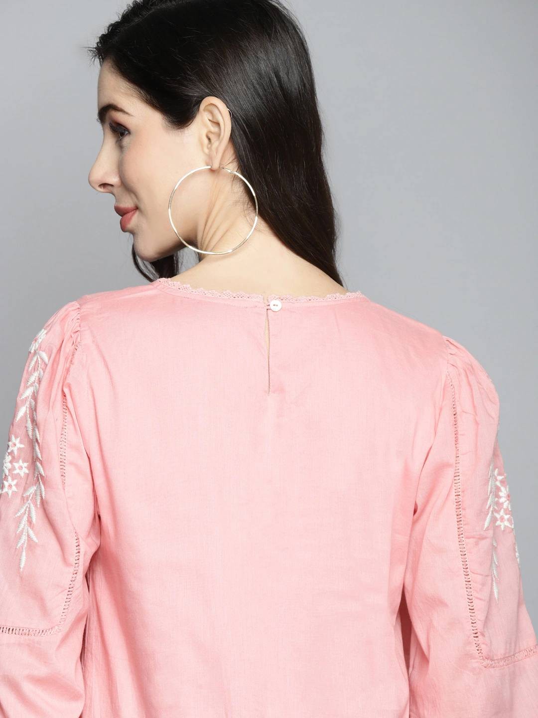 Scoup Cotton Embroidered Shift Dress