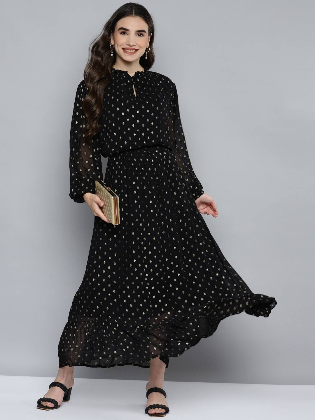 Black Butta GGT Maxi Dress
