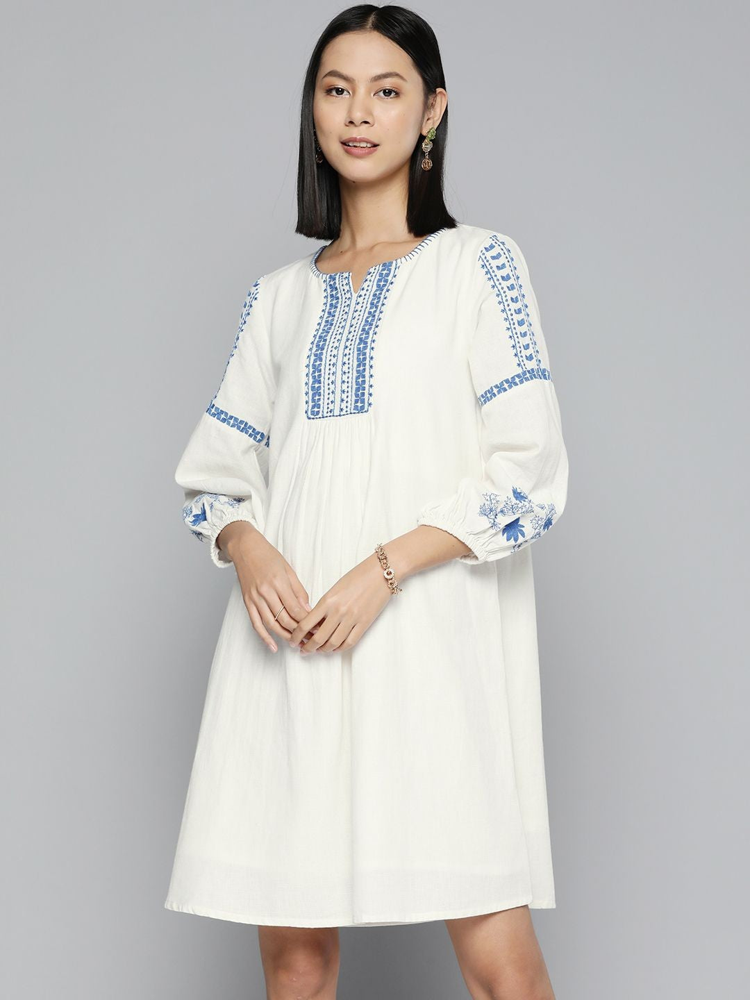 Off white boho outlet dress