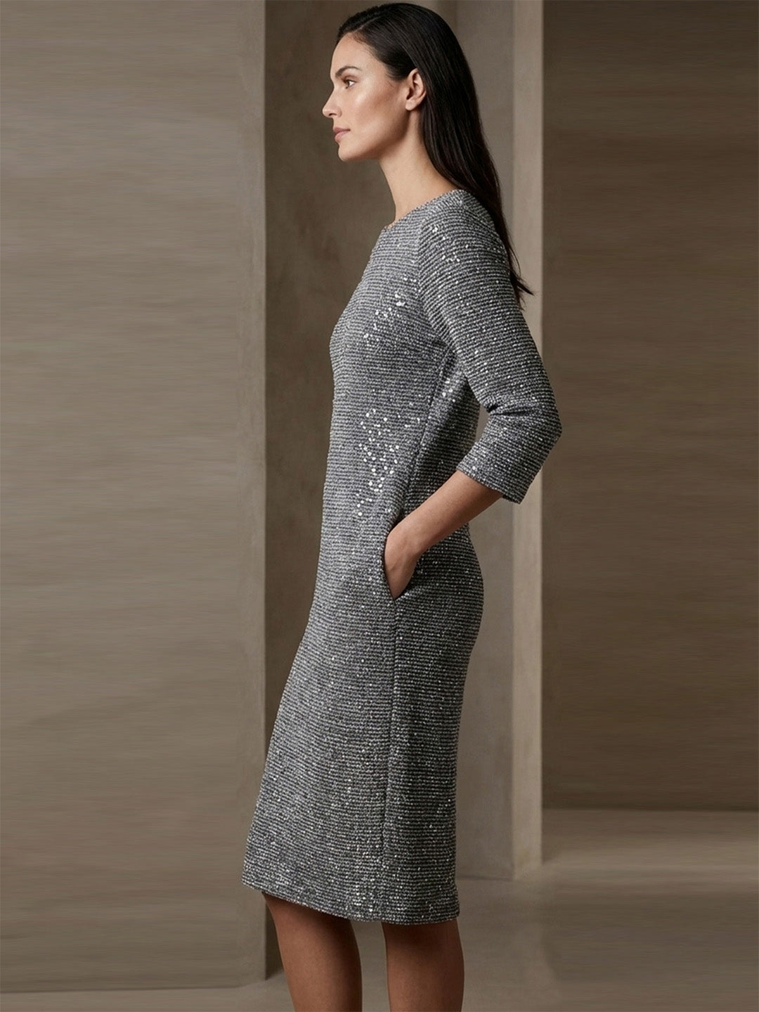 Sequined Lurex Dress