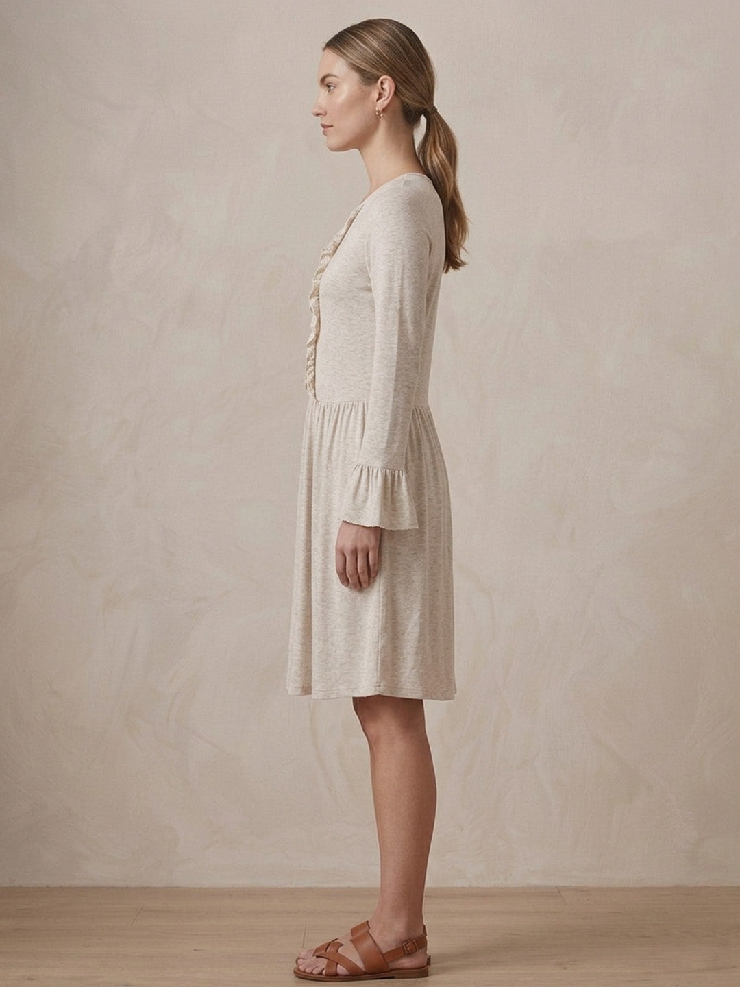 Scoup Women's cotton-linen-blend-jersey-dress