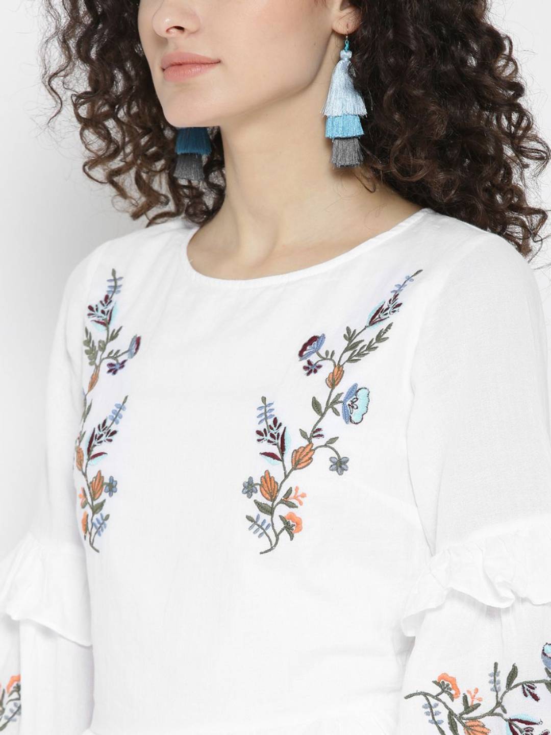 White Emboidered Dress