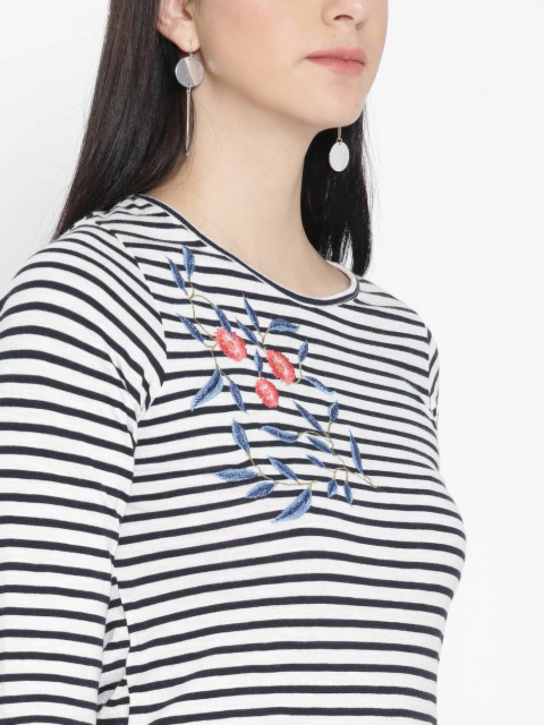 Women Multi Color Front Embroidered Dress