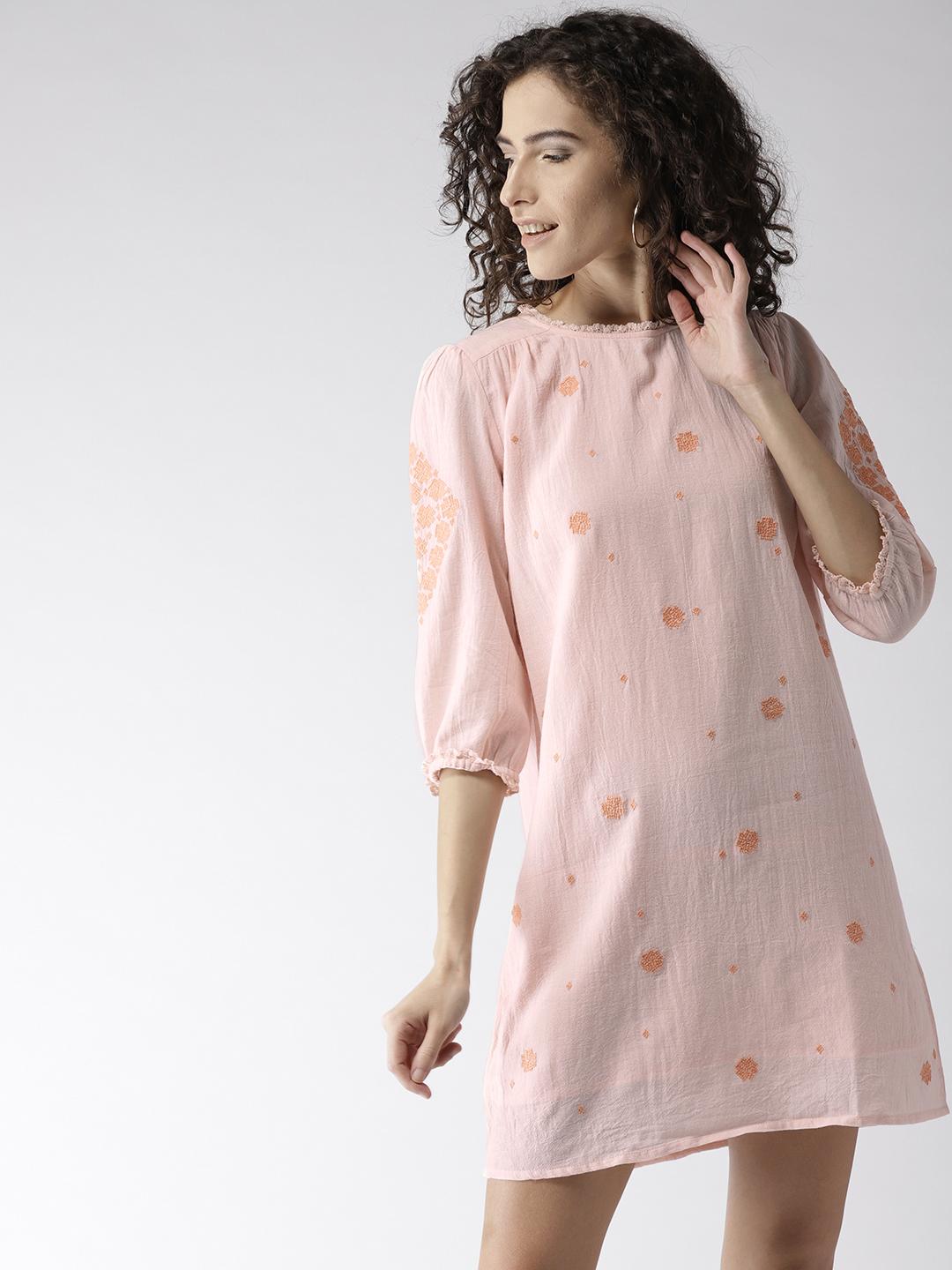 Scoup Embroidered Shift Dress