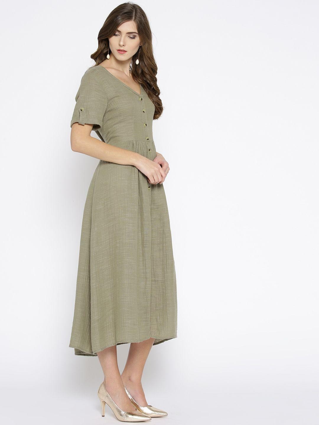 Scoup Olive Green Dress