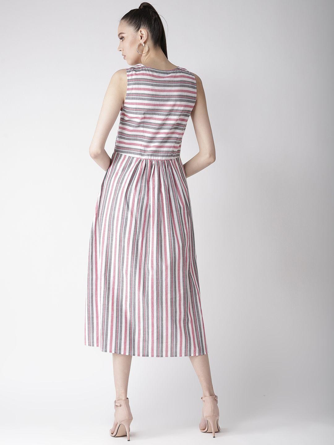 Scoup Multi Color Stripe Dress