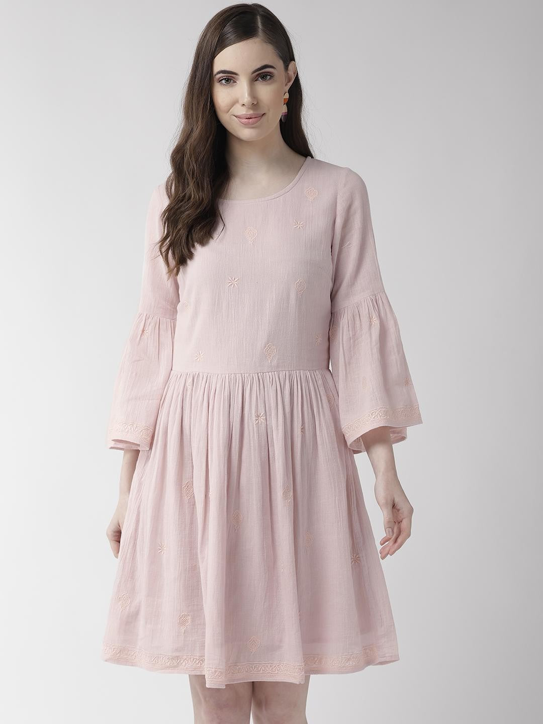 Scoup Cotton Embroidered Dress