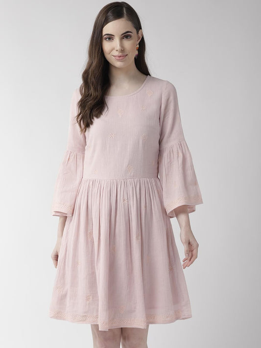 Scoup Cotton Embroidered Dress