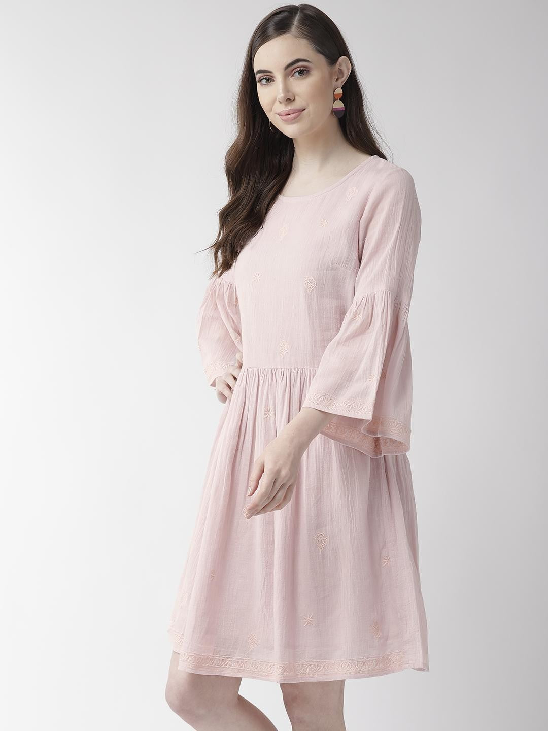 Scoup Cotton Embroidered Dress