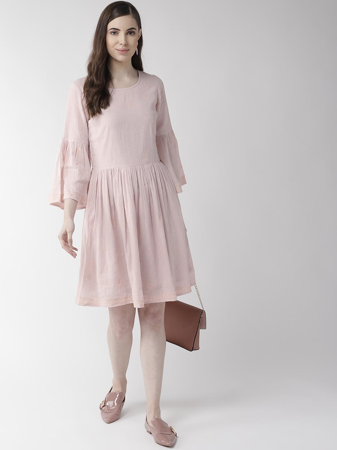 Scoup Cotton Embroidered Dress