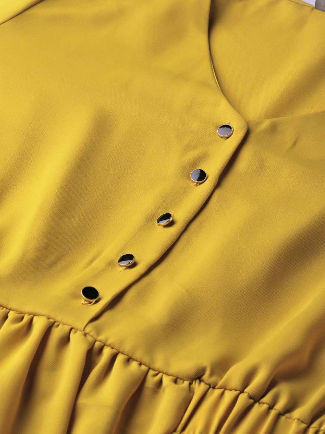 Yellow Mustard A-line Dress