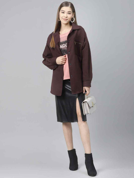 Scoup Jersey Shirt Jacket with Pockets