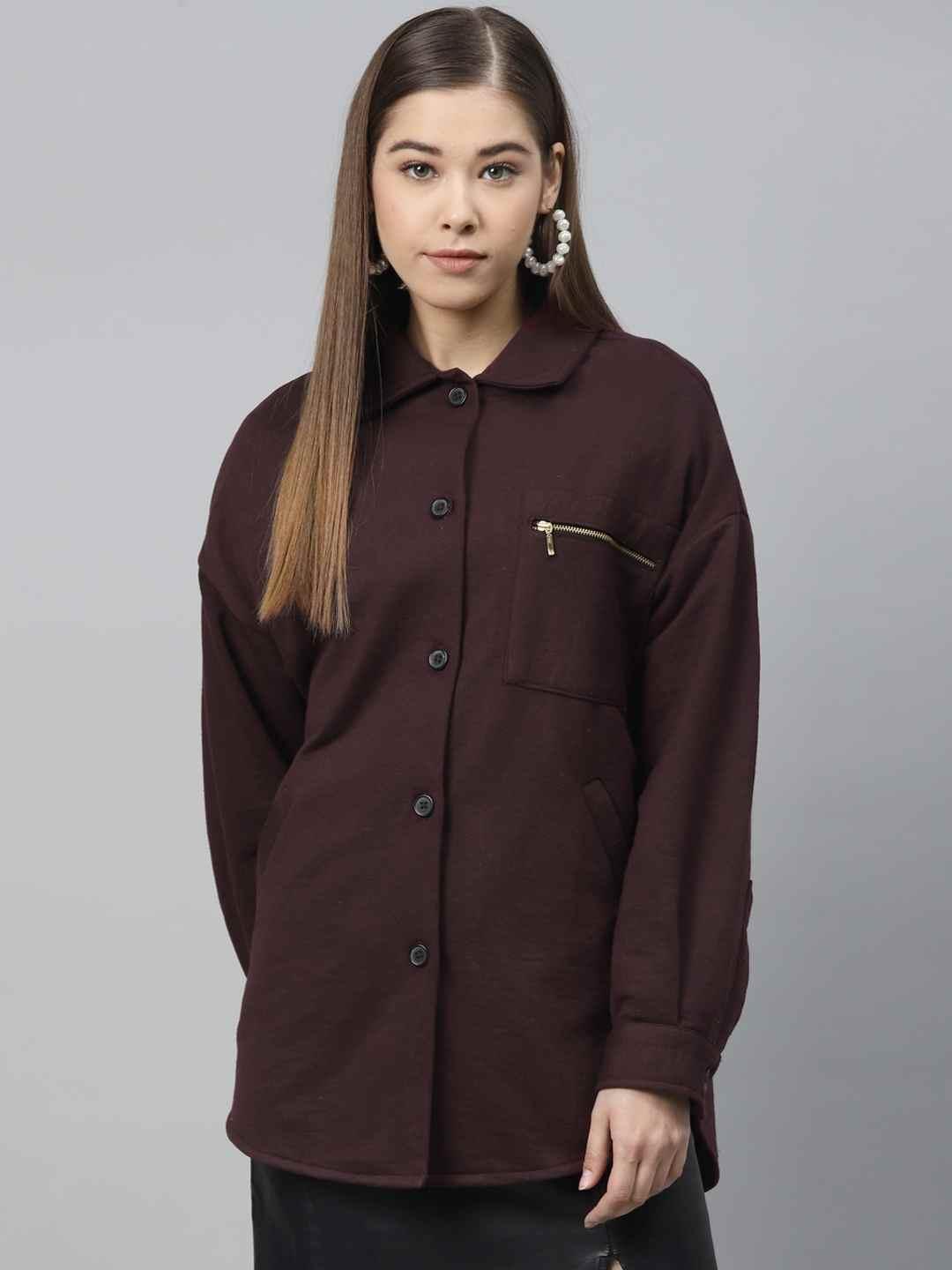 Scoup Jersey Shirt Jacket with Pockets