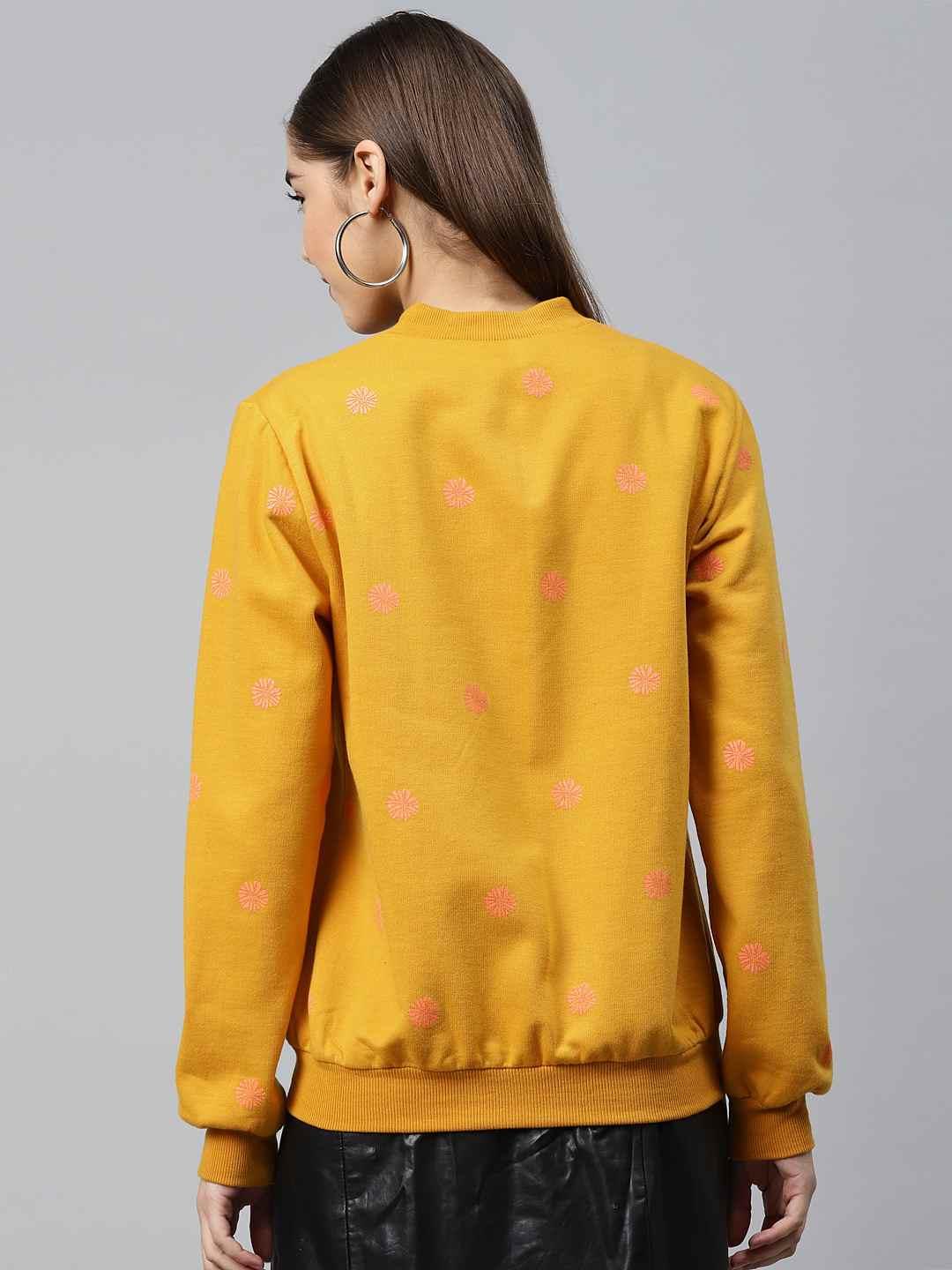 Scoup Front open Printed Fleece Jacket
