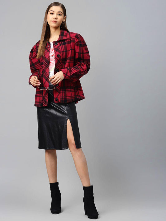Check OverShirt Jacket with Pocket