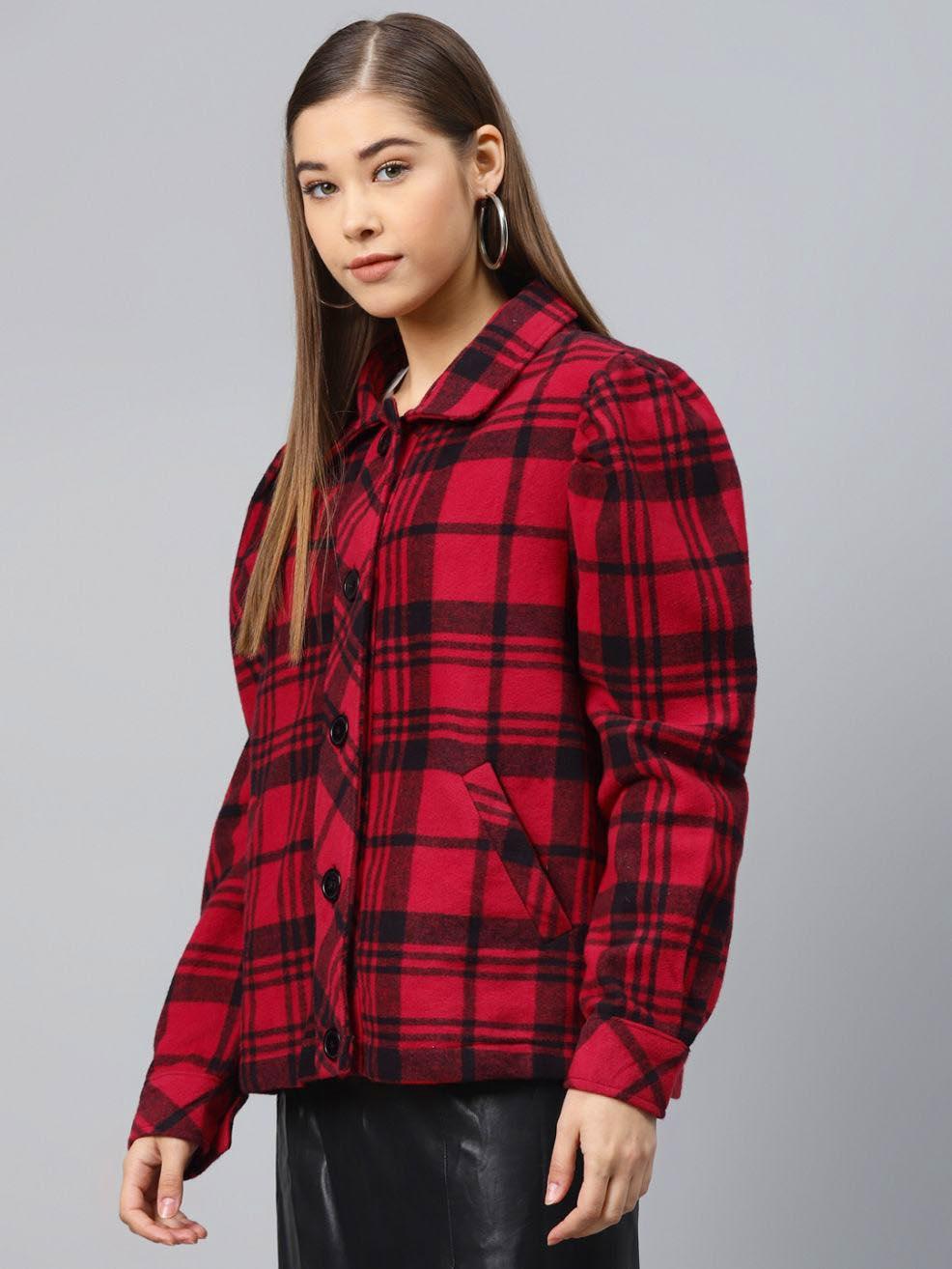 Check OverShirt Jacket with Pocket