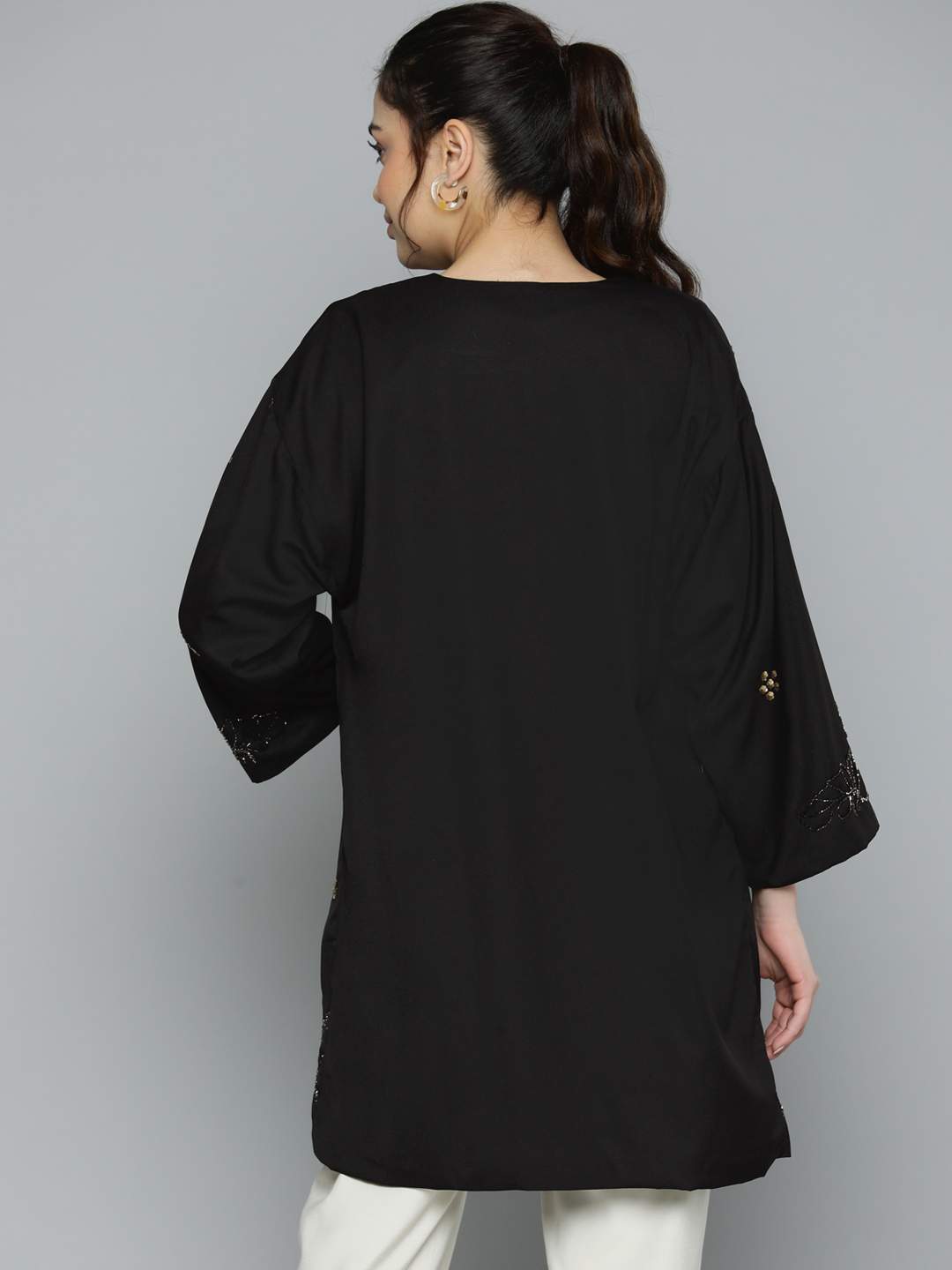 Scoup Embellished black black shrug