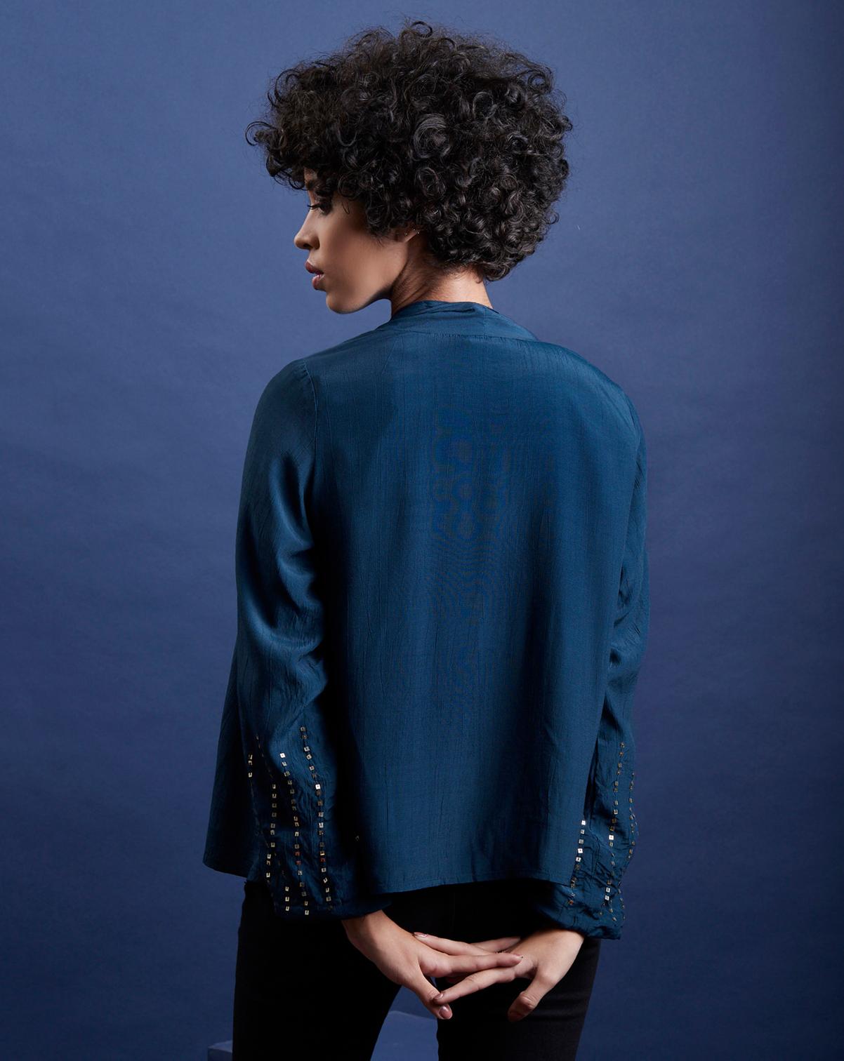Scoup Embellished Long Sleeve Blazer