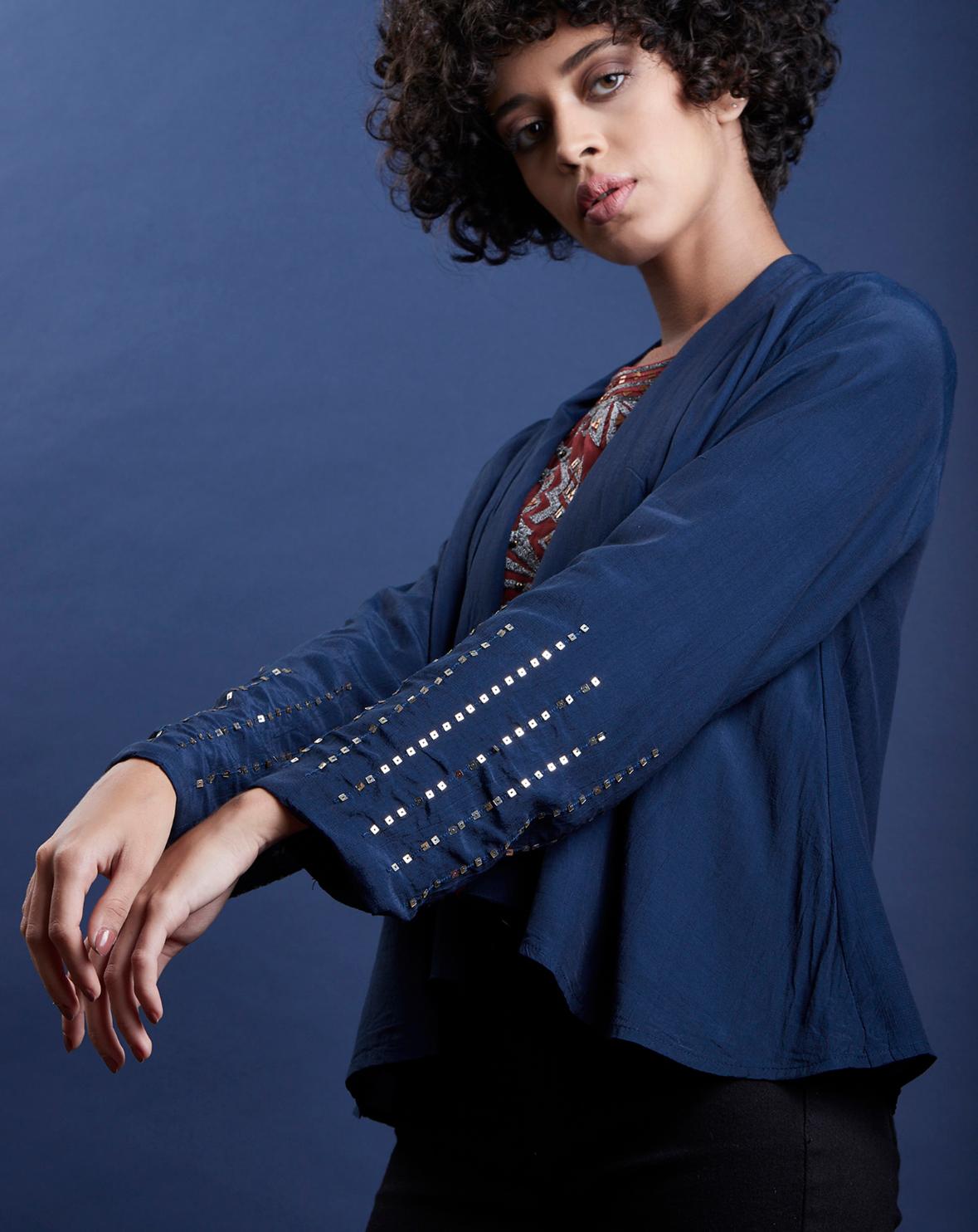 Scoup Embellished Long Sleeve Blazer