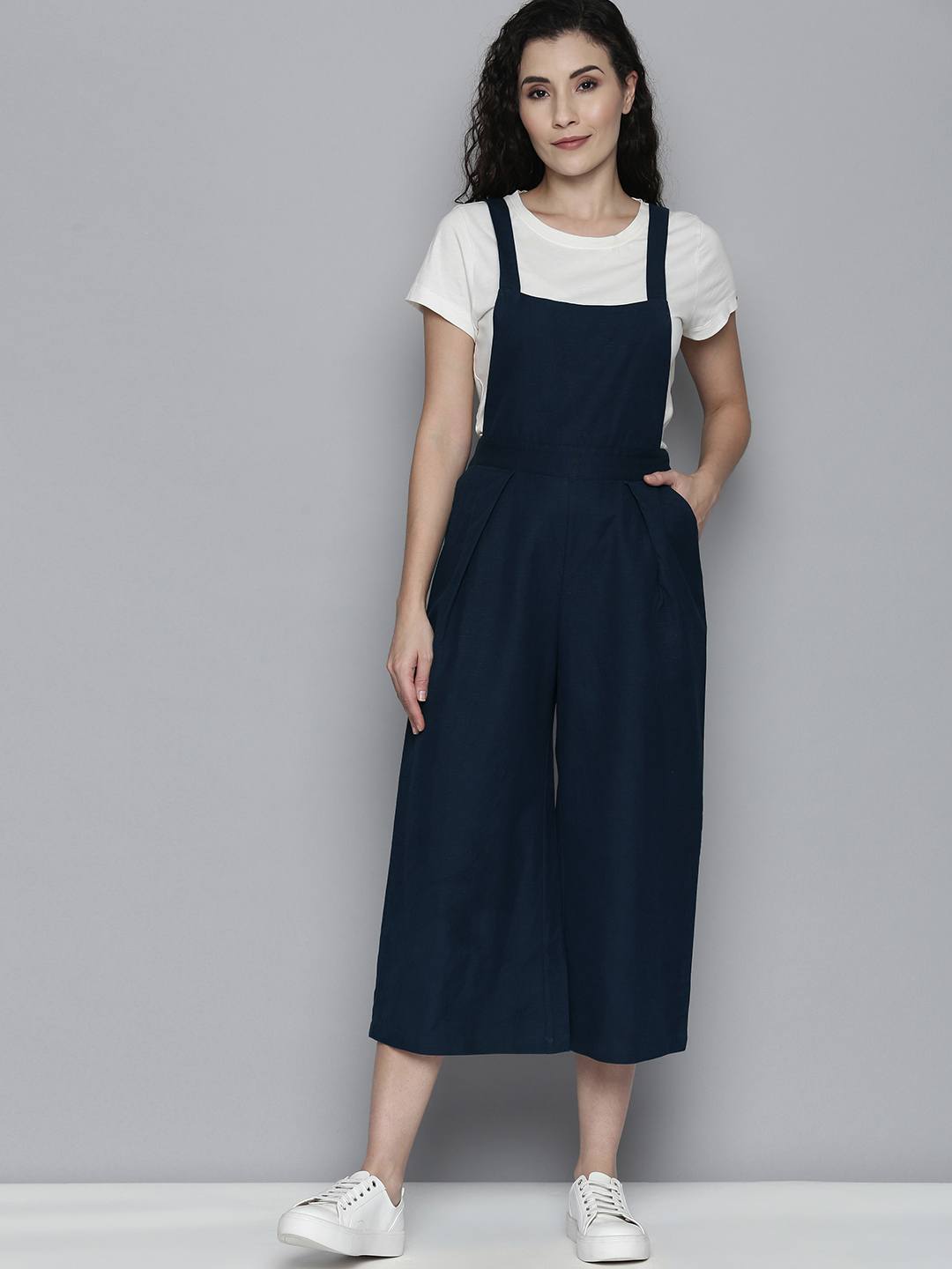 Scoup Navy Linen Dungree